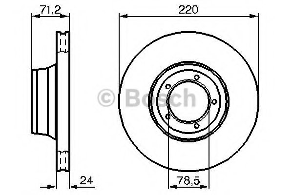 BOSCH 0 986 478 191 Brake Disc